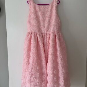 [Janie and Jack] Girls Light Pink Rosette Party Dress